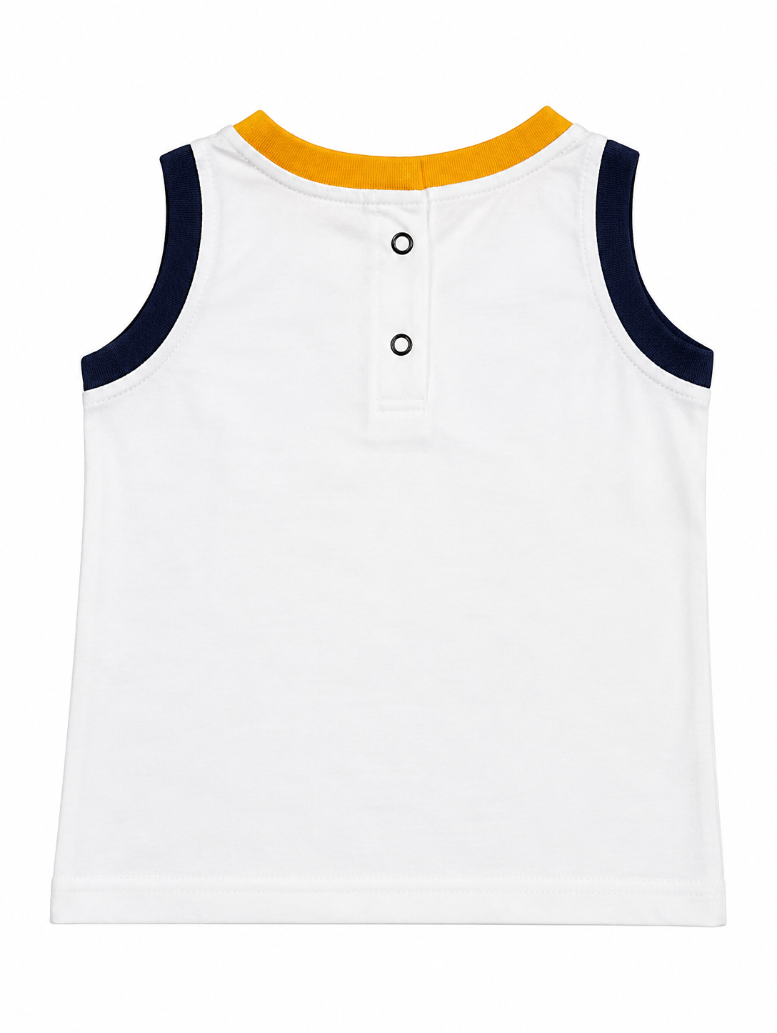 Baby Underwater Bear Print Sleeveless Top – White
